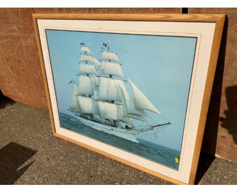 Framed Ship Print 