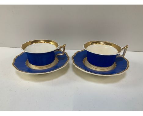 Pair of Rockingham Cups 