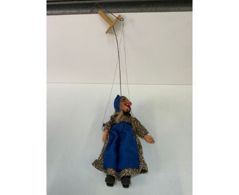 Hand Carved Folk Art Puppet 