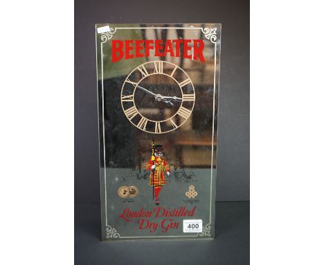 Beefeater Gin advertising mirror / clock 