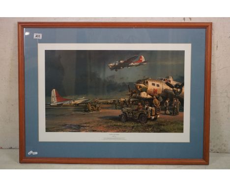 Robert Taylor (b.1951) Print titled ' Company of Heroes ', image measures  67cm x 40cm, framed and glazed 