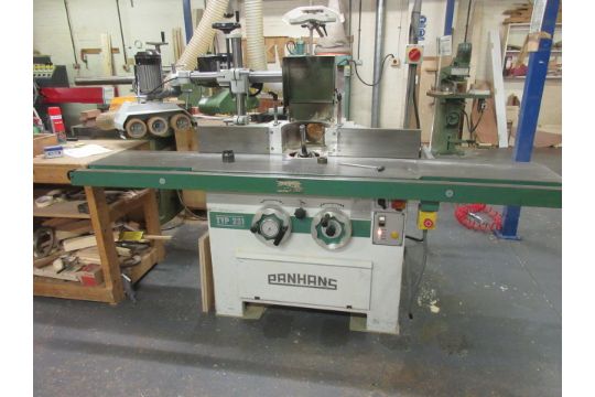 Panhans Typ231 Spindle Moulder With Steff 2034 Power Feeder Unit