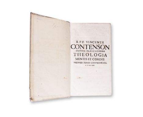 CONTENSON, VINCENT (1641-1674): THEOLOGIA MENTIS I. | 1722 | PUBLISHER: Coloniae Agrippinae, Franzisco Metternich | NUMBER OF