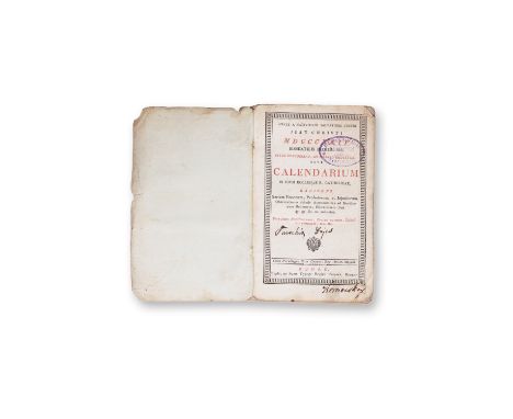 ANNUS A NATIVITATE SALVATORIS | PUBLISHER: Budae, Typogr. Regiae Univers. Hungarian. | NUMBER OF PAGES: 407 + 72 + index | LA