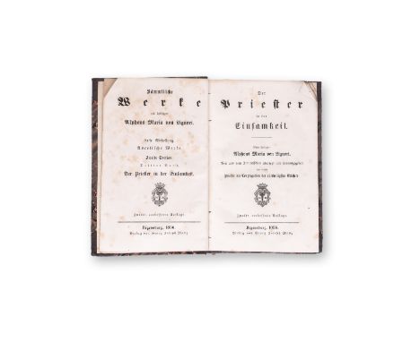 DE LIGORIO, ALPHONSO MARIA (1696-1787): DER PRIESTER IN DER EINSAMKEIT | 1856 | PUBLISHER: Regensburg, Georg Joseph Manz | NU