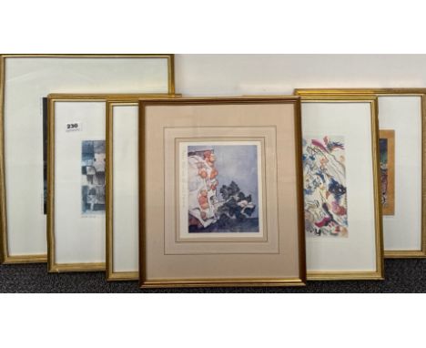 A group of six framed lithographs after Klee, Kandinsky, Picasso and Cezanne, largest frame size 42 x 52cm.