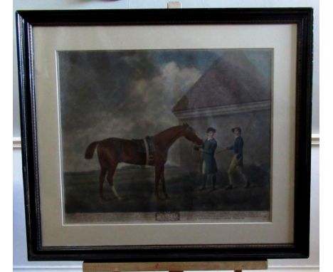 T. Burke (Fecit) "Eclipse, The Property of Denes O'Kelly Esq." colour print pub. R H. Laurie 55 Fleet Street London, cut down