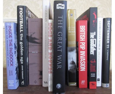 British Pop Invasion, The Great War pub. IWM, other coffee table volumes etc, 11vols 