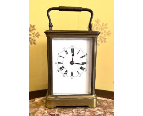 EARLY 20th CENTURY CARRIAGE CLOCK, ONE HOUR STRIKING

 
