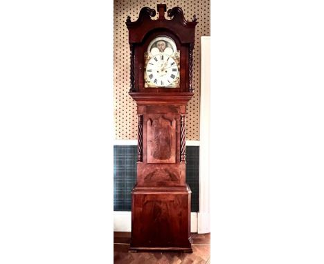 MAHOGANY LONGCASE CLOCK, E PRICE CHESTER

NOT TESTED FOR WORKING 