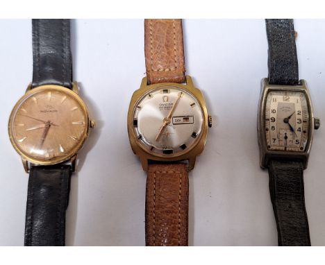 OMEGA AUTOMATIC 21 PRIX WRISTWATCH, MOVADO WRISTWATCH, PLUS ROTARY WRISTWATCH All appear in reasonable used condition, none a