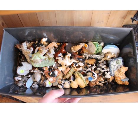 Large box of assorted Small Ceramic animals 