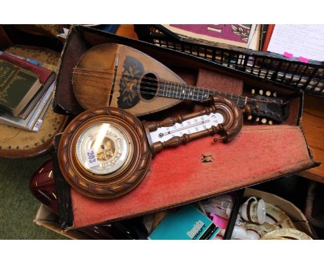 Domenico Zanoni of Napoli Mandolin and a Edwardian Barometer 