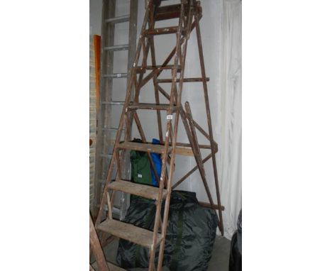 A good old wooden step ladder. (collect only)