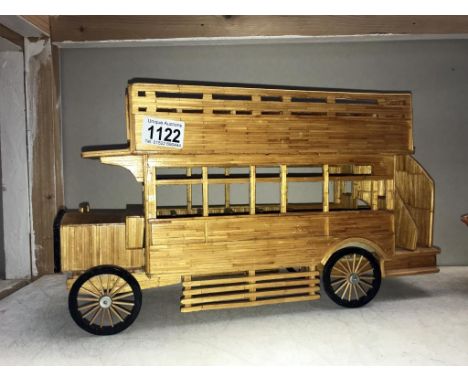 A matchstick model of a London 'B' type bus