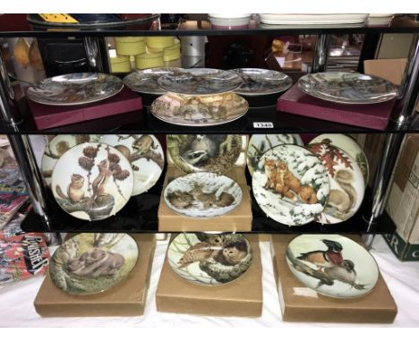6 boxed Royal Worcester N.S.P.C.C. Christmas plates &amp; 4 unboxed. 2 x 1987, 2 x 1988, 2 x 1989, 2 x 1990, 1 x 1991 &amp; 1
