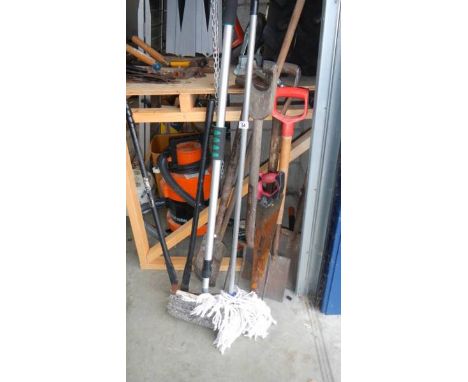 A quantity of garden tools etc., (collect only)