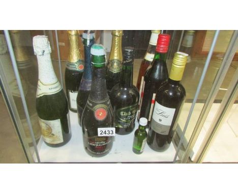 5 bottles of sparkling wine, red wine etc.,