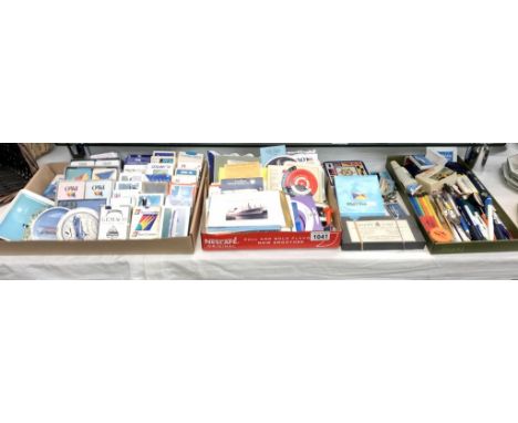 A good lot of shipping memorabilia including playing cards &amp; coasters etc.