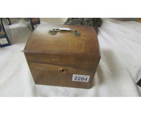 A small Victorian tea caddy.