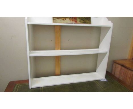 A painted wall hanging shelf. (collect only)