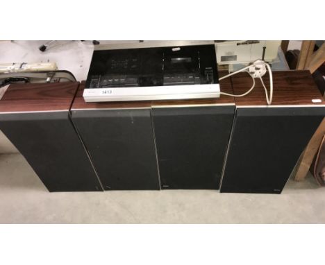 A Bang &amp; Olufsen tape recorder &amp; 2 pairs of Bang &amp; Olufsen speakers (model Beocord 1700)