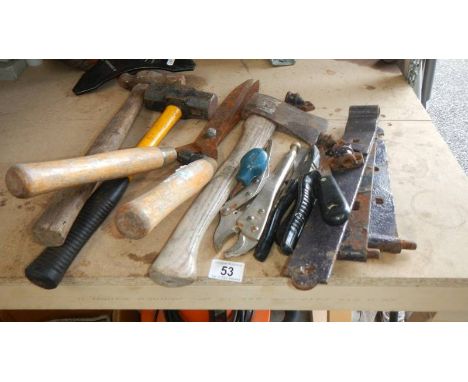 A quantity of tools etc., (collect only)