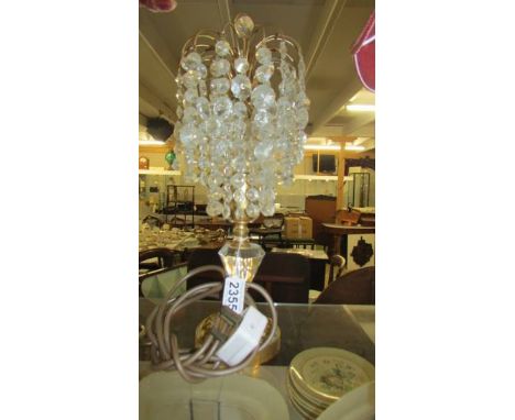 A Chandelier style table lamp. (Collect only)