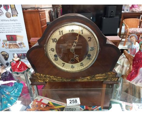 An art deco style mantle clock