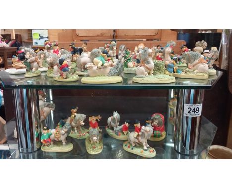 A collection of approximately 40 Thelwell models from the Chiltern collection - all greys
