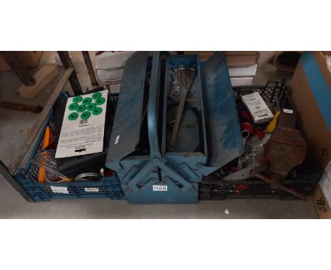 A toolbox with contents of tools