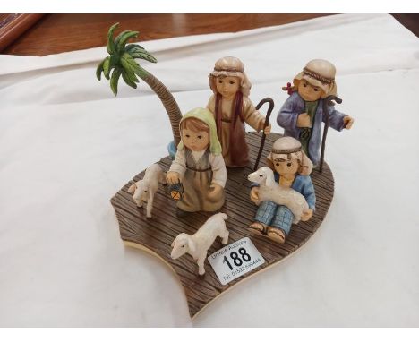 M J Hummel 'Follow the star' nativity scene