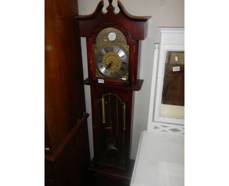 A modern Grandmother clock, in working order. COLLECT ONLY.