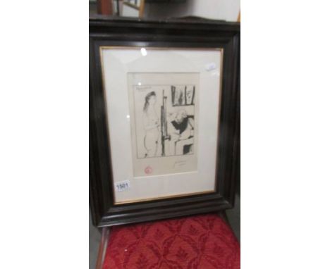 Pablo Picasso (1881-1973) Print 'Comedie Humaine' stamped and signed in pencil.&nbsp; No provenance therefore offered as 'aft