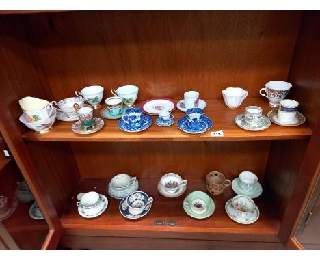 A mixed lot of various cups and saucers