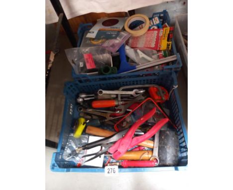 2 boxes of workshop tools etc