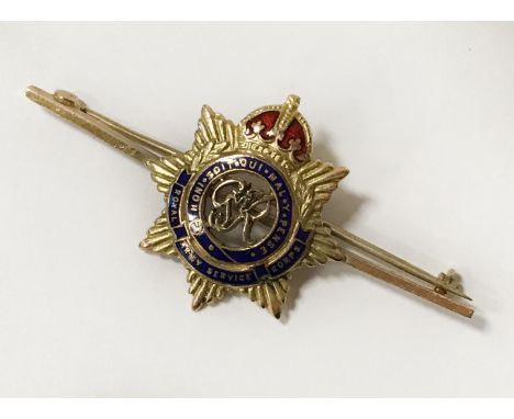 9 CT. GOLD ROYAL ARMY SERVICE BROOCH