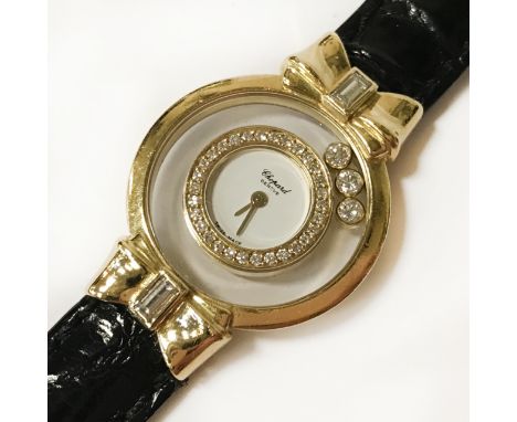 CHOPARD 18CT GOLD HAPPY DIAMOND WATCH WITH TOOL