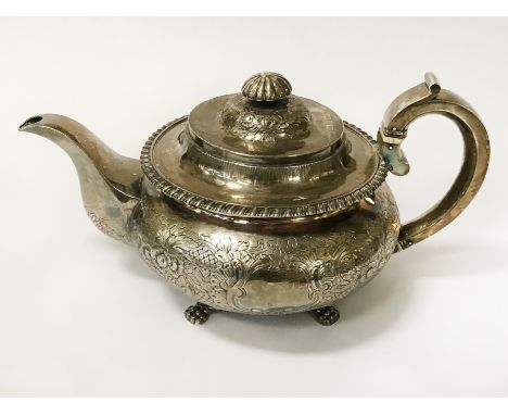 HM GEORGIAN SILVER TEAPOT