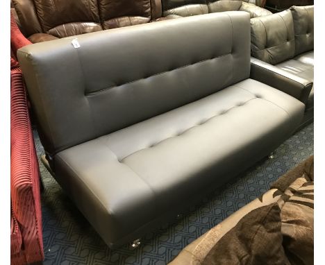 GREY CLICK CLACK SOFA BED