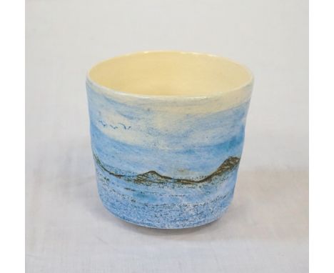 CERAMIC LANDSCAPE VESSEL BY EC CERAMIC DESIGNdepicting the rolling Scottish topography, 8cm highNote: Eleanor Caie produces a
