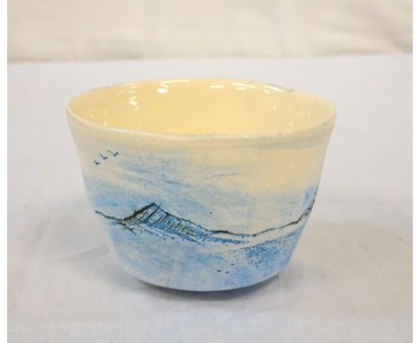 CERAMIC LANDSCAPE VESSEL BY EC CERAMIC DESIGNdepicting the rolling Scottish topography, 7cm highNote: Eleanor Caie produces a