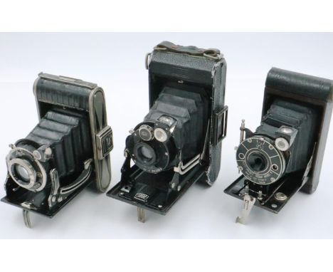 Zeiss, Agfa and Kodak pocket folding cameras. P&amp;P Group 2 (£18+VAT for the first lot and £3+VAT for subsequent lots) 