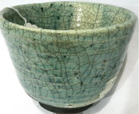 Percy Brown studio pottery bowl, D: 12 cm, heavy crazing, but no chips or cracks. P&amp;P Group 1 (£14+VAT for the first lot 
