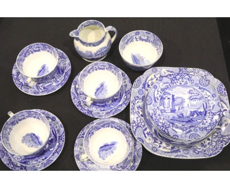 Fifteen pieces of Copeland Spode Italian Garden ceramics. Not available for in-house P&amp;P 