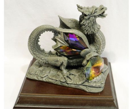 Cast Metal sculpture of The Great Earth dragon, H: 12 cm. P&amp;P Group 2 (£18+VAT for the first lot and £3+VAT for subsequen