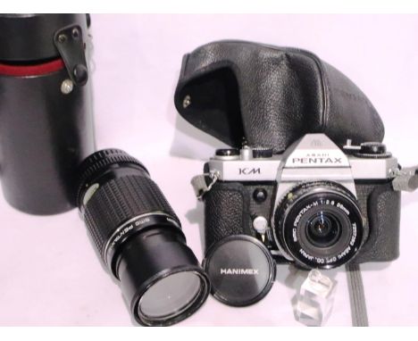 Asahi Pentax camera and extra lens. P&amp;P Group 2 (£18+VAT for the first lot and £3+VAT for subsequent lots) 