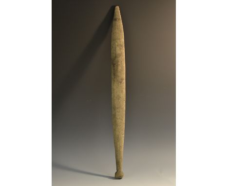 Tribal Art - an Australian Aboriginal woomera spear thrower, 68cm long, 19th century