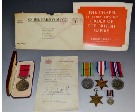 Medals, Elizabeth II British Empire Medal, named to Edwin Christopher Pearce, with ribbon and pin, Royal Mint box en suite; W