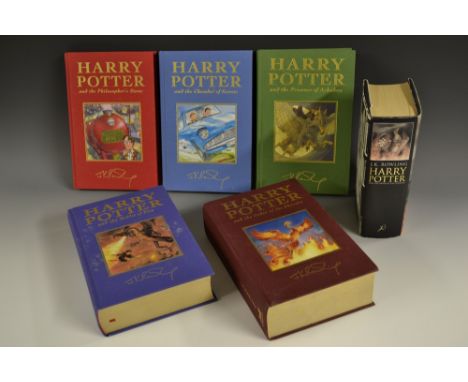 Rowling (J.K.), Harry Potter, 'De Luxe Collectors First Editions', including Philosopher's Stone, Chamber of Secrets, Prisone